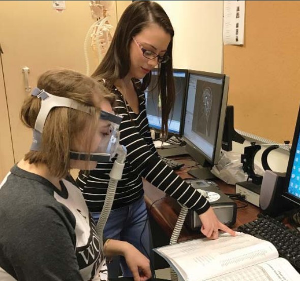 A student and participant in Dr. Bae's lab 