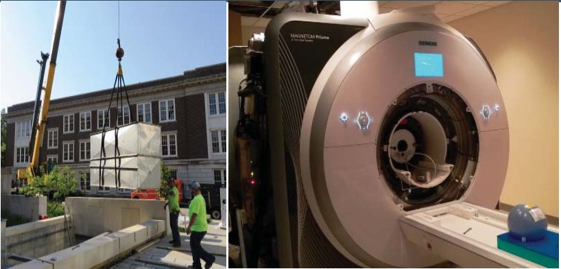 delivery and installation of MRI upgrade