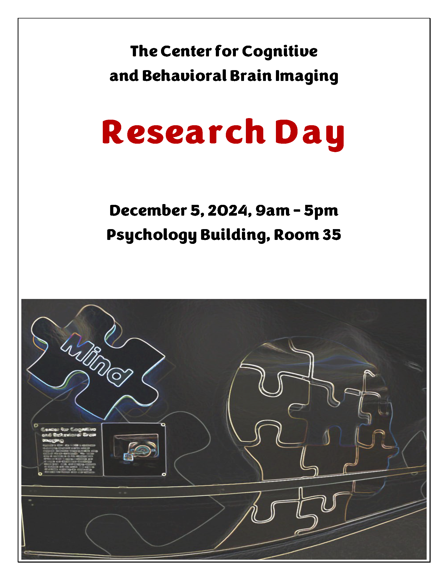 Research Day Program title page