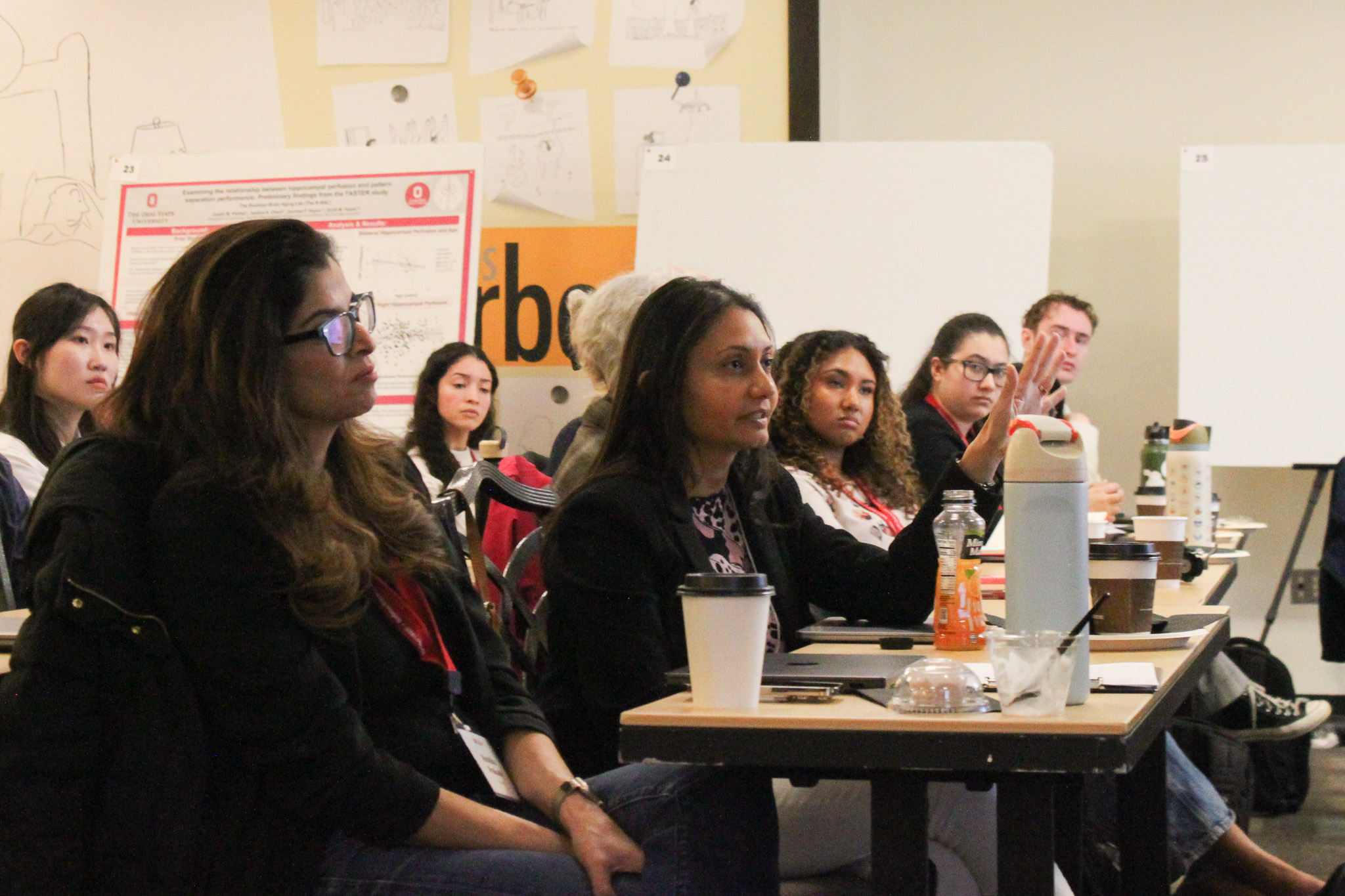 attendees at research day
