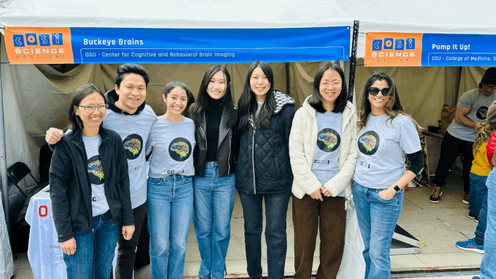 Volunteers including Ruchika