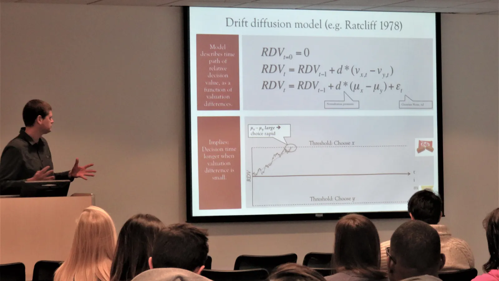 Ian Krajbich presenting at a CCBBI users meeting