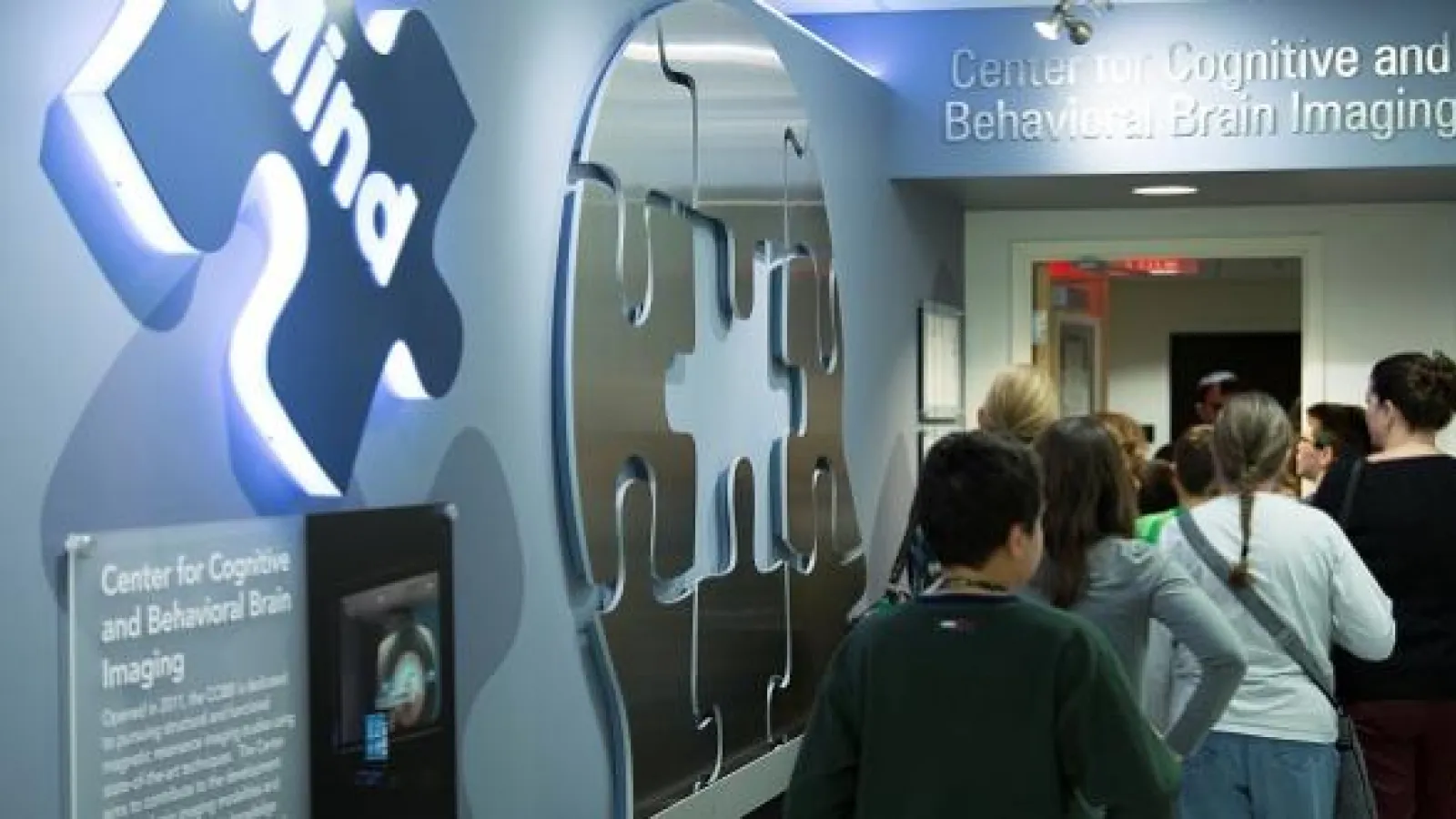 Middle school students in CCBBI hallway