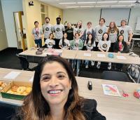 volunteers for the Breakfast of Science Champions
