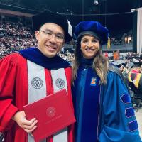 James and Ruchika at graduation