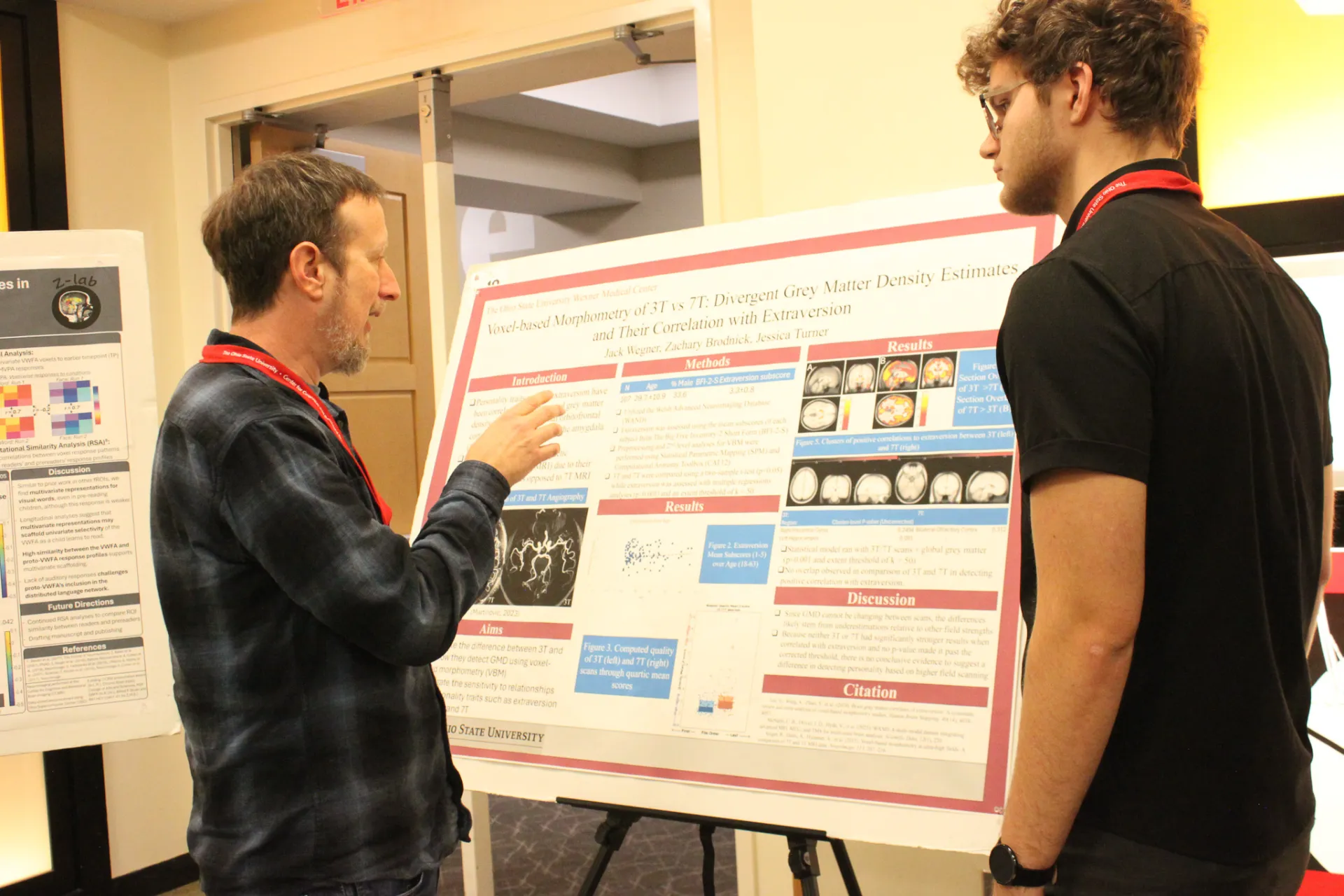 Andy Leber at poster 