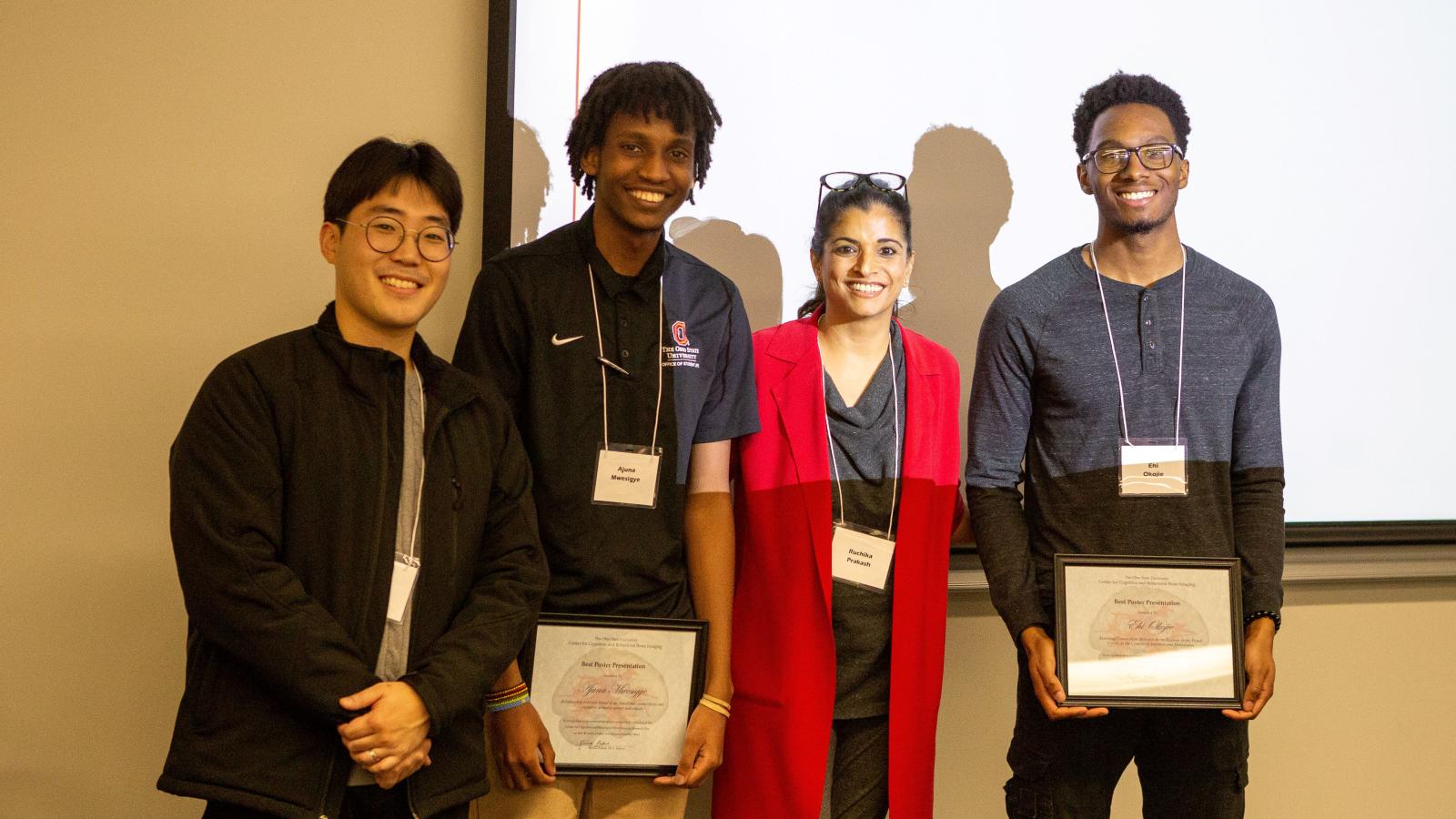 Students awarded best poster and oral presentations