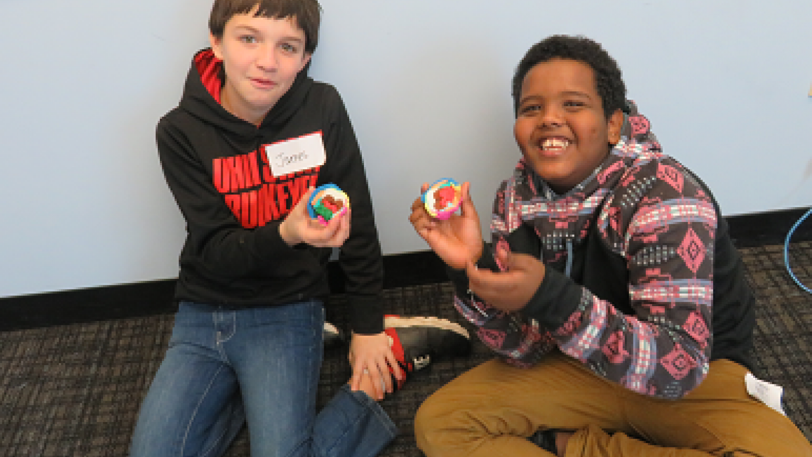 Hilltonia 6th graders learn about brain structures by building clay brain models. 
